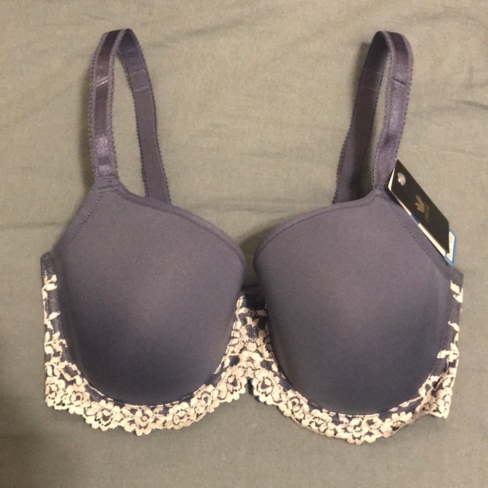 NWT 32DDD Wacoal Embrace Lace T-shirt Bra in Wild wind/egret